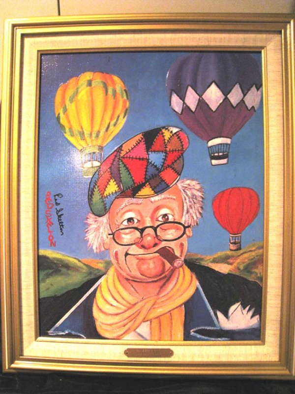 "Up and Away" Framed Serigraph/Canvas by Red Skelton