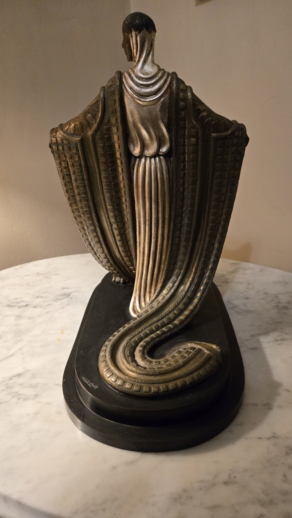 "La Mysterieuse" Bronze sculpture by Erte