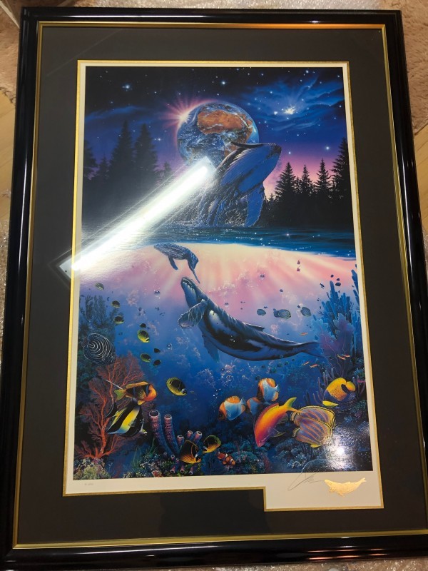 "Whale Star" AP Mixed Media Graphic by Christian Riese Lassen