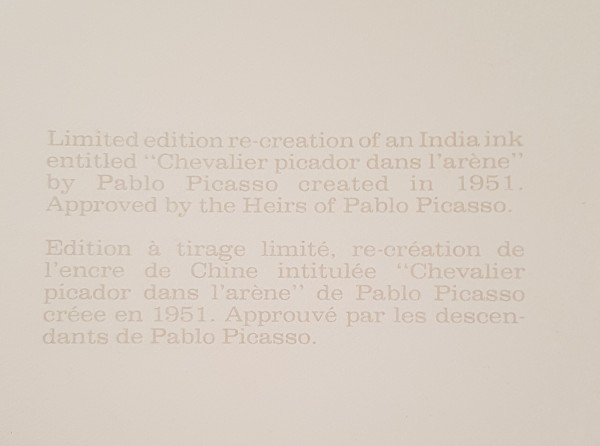 Chevalier Picador dans l&rsquo;Arene (Knight Picador in the Arena)