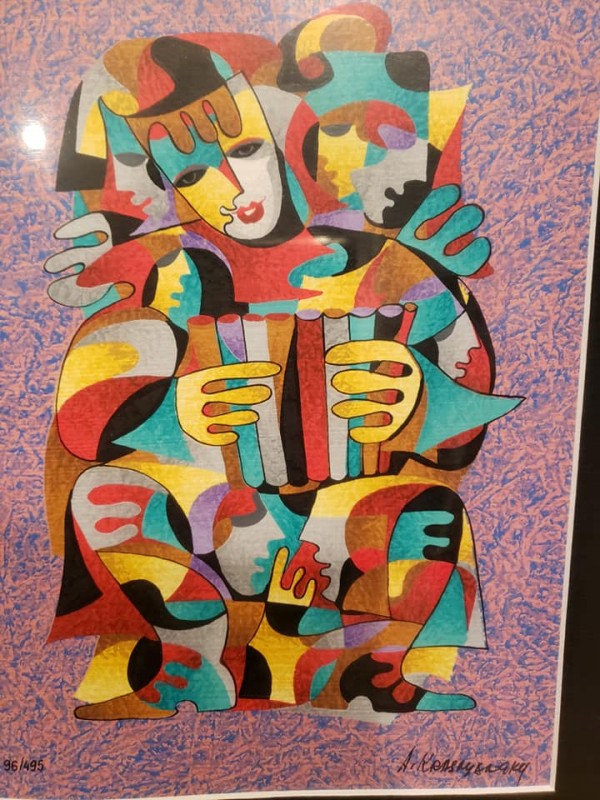 "Enigma" Seriolithograph in Color on Wove Paper by Anatole Krasnyansky