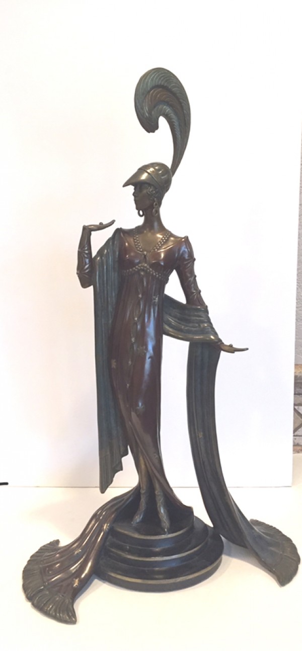 "Directoire" Bronze Sculpture by Erte