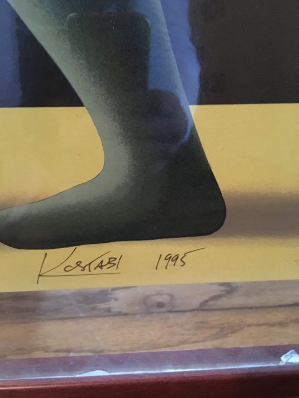 "The Kiss" Serigraph by Mark Kostabi Signature