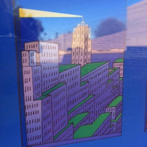 "New York" Lithograph by Jean Michel Folon