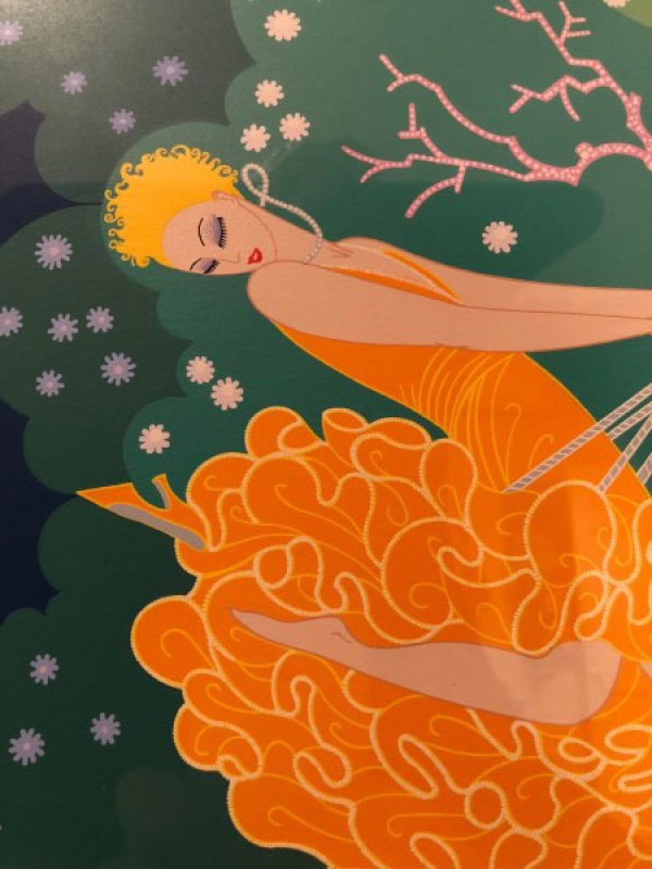 "The Swing" Serigraph on Paper by Erte