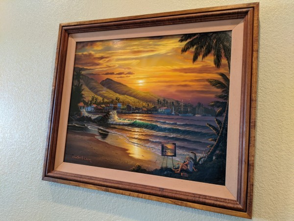 "Lahaina Dawn" Original Oil on Canvas by Christian Riese Lassen