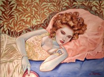 "When the Lights Are Low" Original Oil on Canvas by Colleen Ross