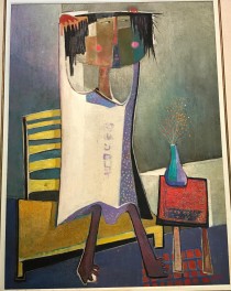"Girl With Comb" an Original painting by Angel Botello