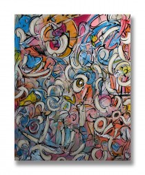 "Splashed" Original Acrylic on Canvas by Mark Erickson