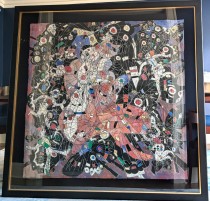 "Butterfly" Original painting on Handmade Rice Paper by Jiang, Tie Feng