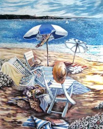 "A Day With Friends" Serigraph by Susan Rios