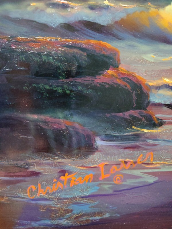 "Untitled - Sunset" Original Oil on Masonite by Christian Riese Lassen