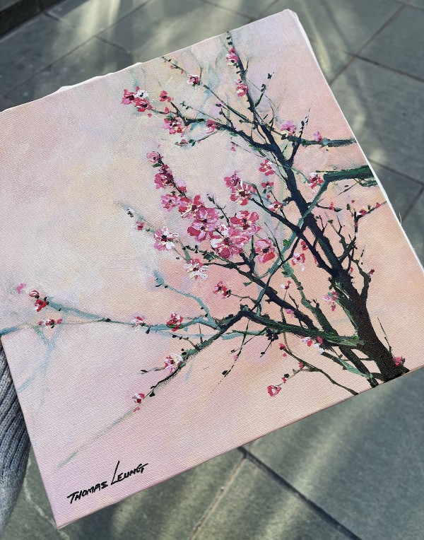 “Little Blossom” Original Acrylic on Canvas by Thomas Leung