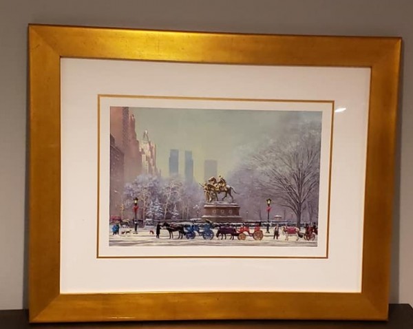 Central Park South 2006 Seriolithograph in Color on Paper by Alexander Chen