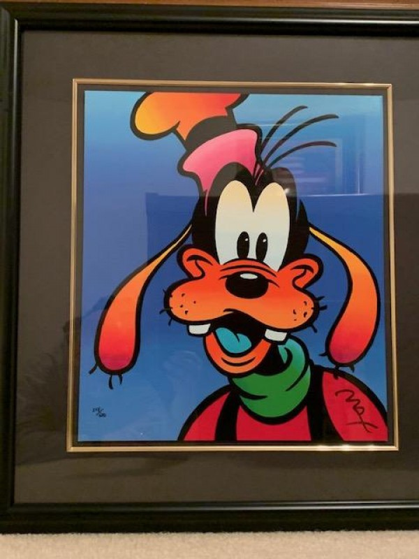 "Goofy" from the Disney Commemorative Suite of 4 by Peter Max