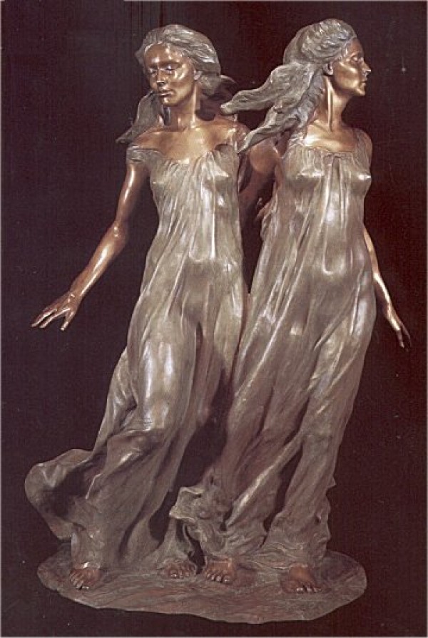 "Sisters" from the 'Daughters of Odessa - Trilogy Bronze Sculpture by Frederick Hart