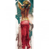 "Graceful Splendor" Hand-Embellished Mixed Media Giclee on Canvas