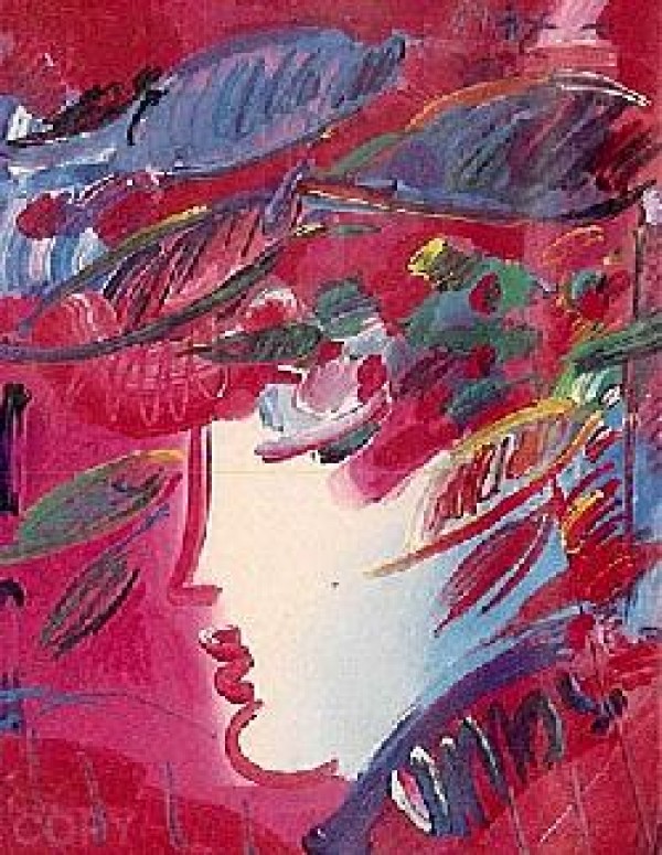 "Beauty" Serigraph/Arches Paper by Peter Max from the Beauty and Fauve Suite