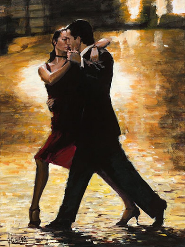 "Al Compás del Tango" Giclee/Canvas by Aldo Luongo