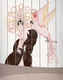 "The Bird Cage" Serigraph on Paper by Erte