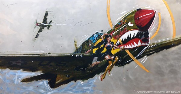 "Wicked" Kittyhawk MK1 Giclee on Paper, Canvas or Aluminum by Michael Bryan