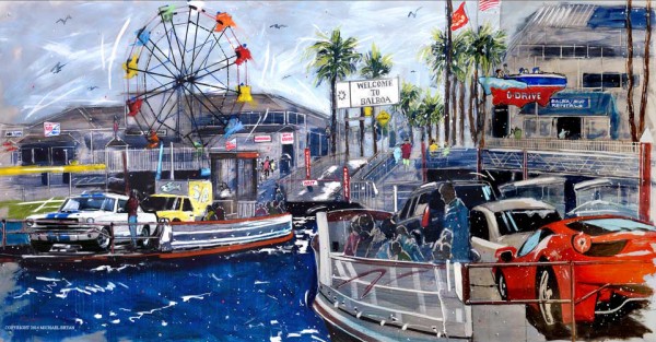 "Welcome to Balboa" Giclee on Paper by Michael Bryan