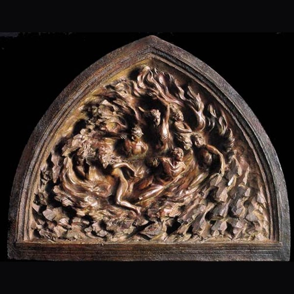 "Ex Hihlio" Creation of Mankind out of Nothing, Bronze Maquette Wall Sculpture by Frederick Hart