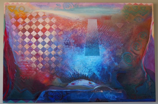 "Shiraz at Dawn" Original Acrylic on Canvas by Richard Quinn