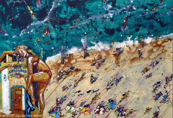 "Laguna Beach"Limited Edition Giclee on Paper, Canvas or Aluminum by Michael Bryan