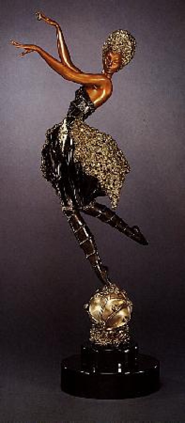 "Rose Dancer" Bronze Sculpture by Erte