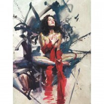 "Recognition" Hand-Embellished Mixed Media Giclee on Canvas by Henry Asencio